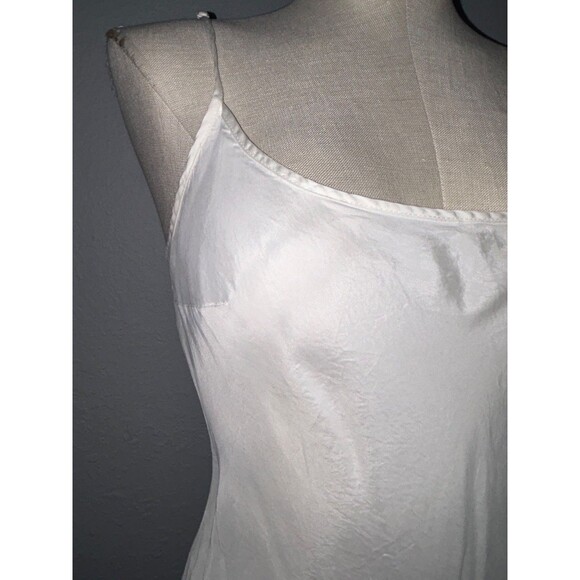 Pure + Good Anthropologie Women’s Ivory Cupro Slip Dress size M Fairy Coquette - Picture 4 of 12